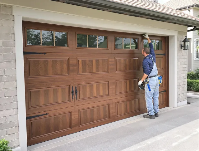 Custom garage door showcase by Florence-Graham Garage Door Repair in Florence-Graham
