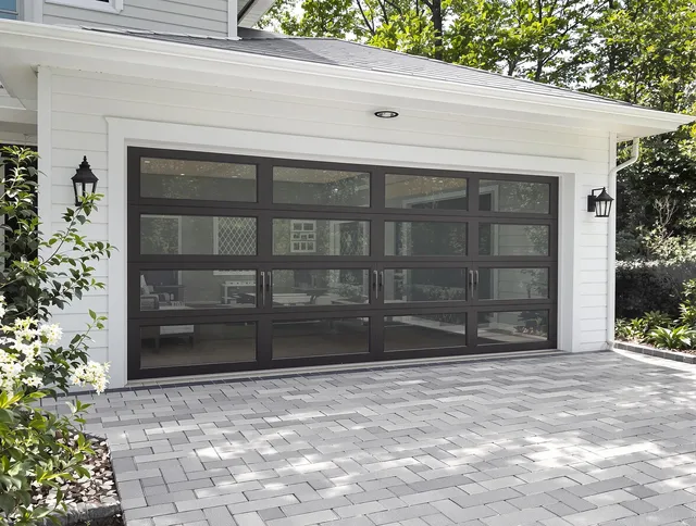 Florence-Graham Garage Door Repair design specialist presenting custom garage door options to Florence-Graham homeowner
